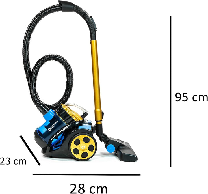 ECO-DE Bodenstaubsauger, beutellos, mit Kabel, 900W, HEPA-Doppelfilter, Compacto