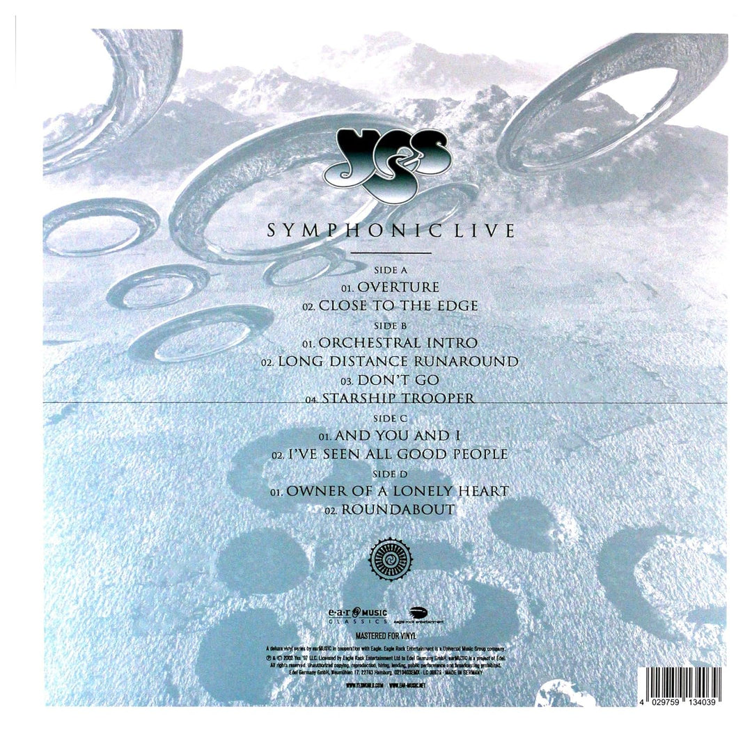 Yes: Symphonic Live Live in Amsterdam 2001 [2xWinyl], Vinyl