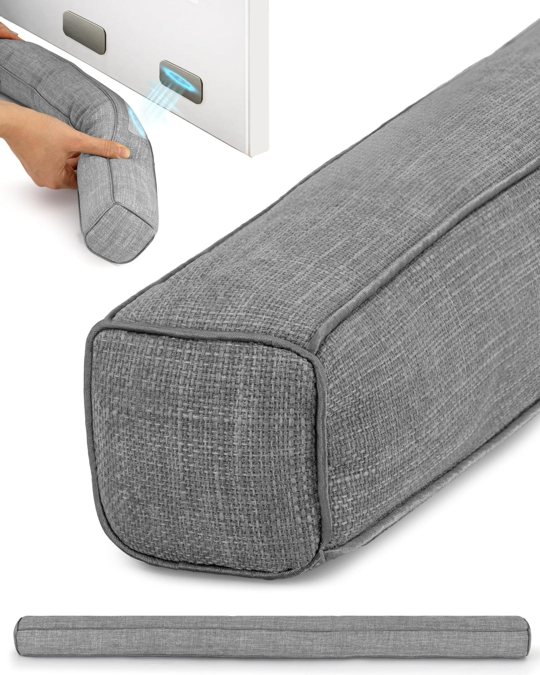 Beautissu Magnetischer Zugluftstopper für Türen 90cm – Wärmeschutz &amp; Kälteschutz Türluftstopper mit