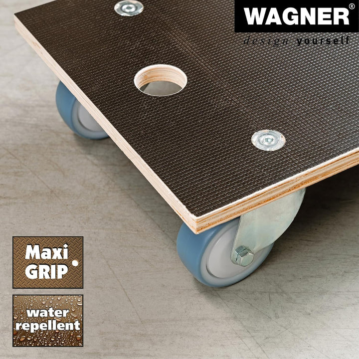 Wagner Transporthilfe MM 1085 I 57,5 x 30 x 12 cm - Tragkraft 400 kg - für schwer beladene Kisten, G