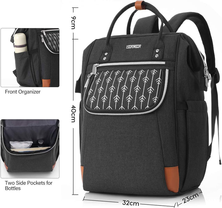 Rucksack Damen, Schulrucksack Mädchen Teenager15.6 Zoll Laptoprucksack mit Anti-Diebstahl, Arbeitsru