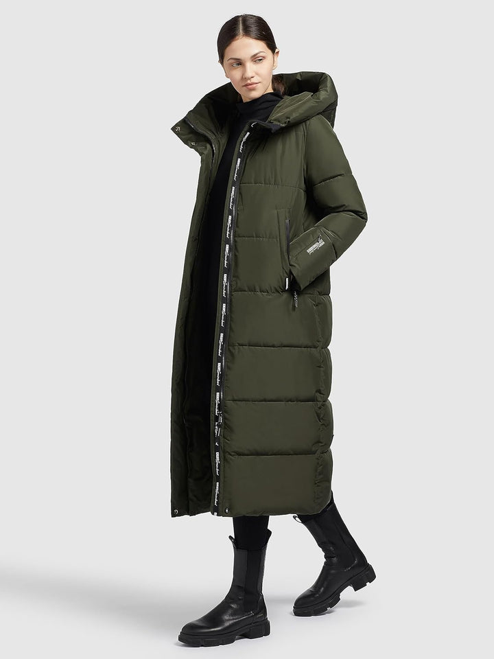 Khujo Damen Steppmantel Soulani 2 L Deep Green, L Deep Green