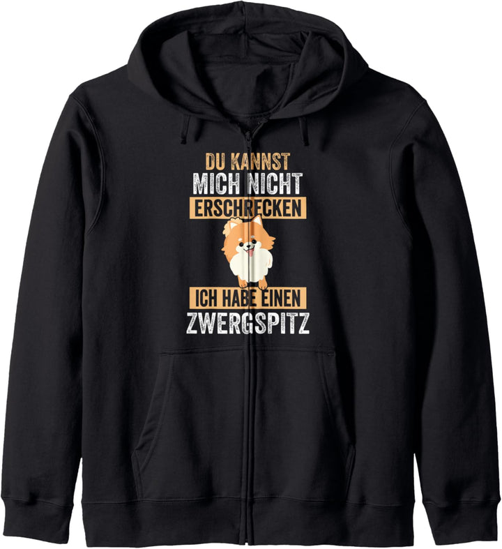 Hund Zwergspitz Pomeranian Kapuzenjacke