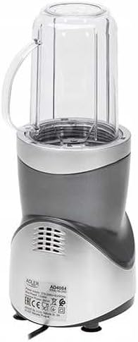 ADLER Blender Smoothie Set, Leistungsstarker Motor, Kapazität 700ml, 1200W Max.