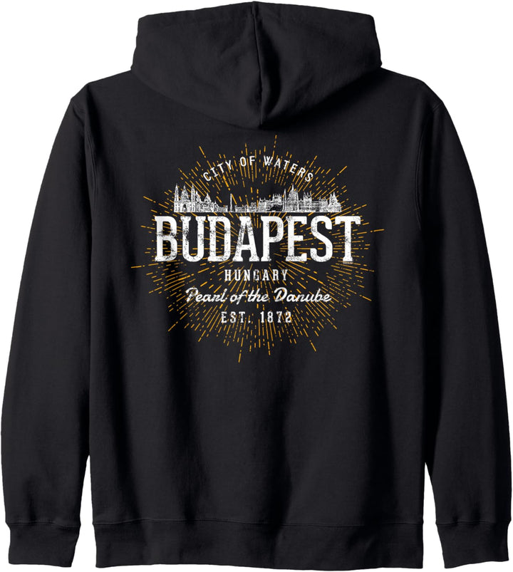 Ungarn Vintage Budapest Retro Kapuzenjacke
