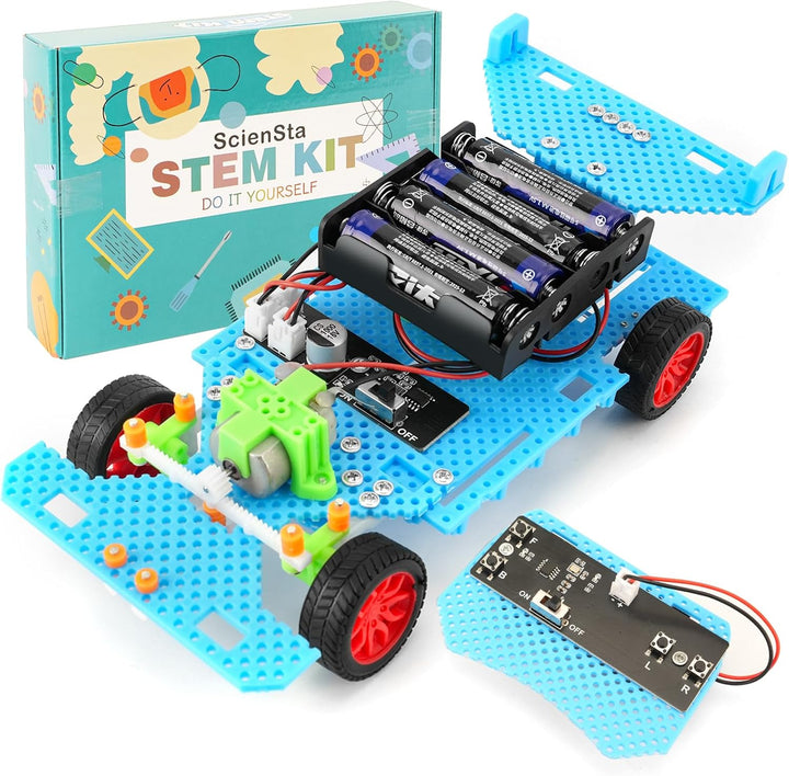 Ferngesteuertes Auto, Experimente Technik Bausatz für Kinder ab 9 10 11 12, Wissenschaft Kinder Bauk