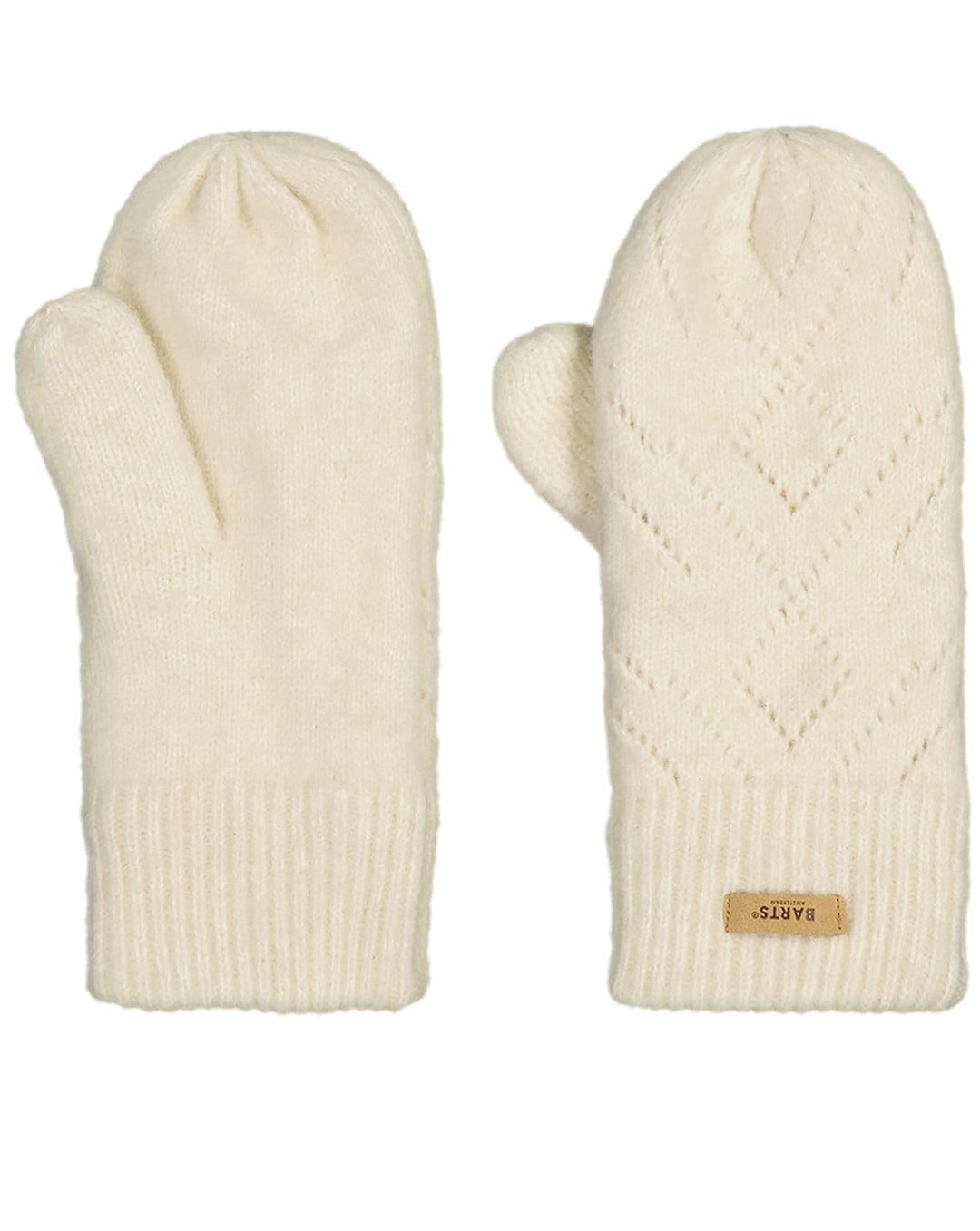 Barts Damen Strickfäustlinge Bridgey gefütterte Winter-Handschuhe S-M Cream, S-M Cream