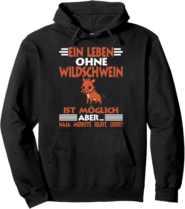 Wildtier Wildschwein Pullover Hoodie