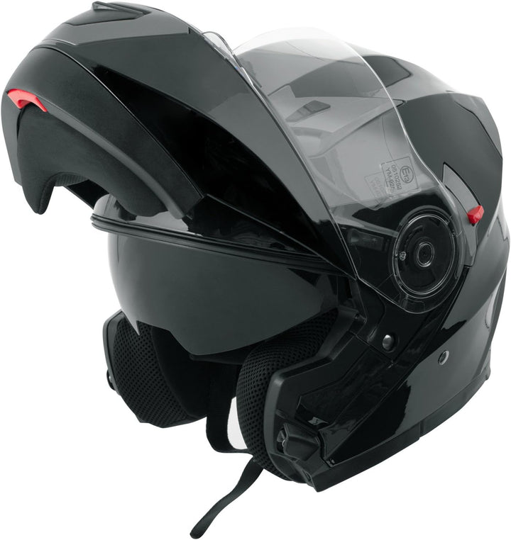 Helm Klapphelm Innensonnenblende Motorradhelm Modular Schwarz L