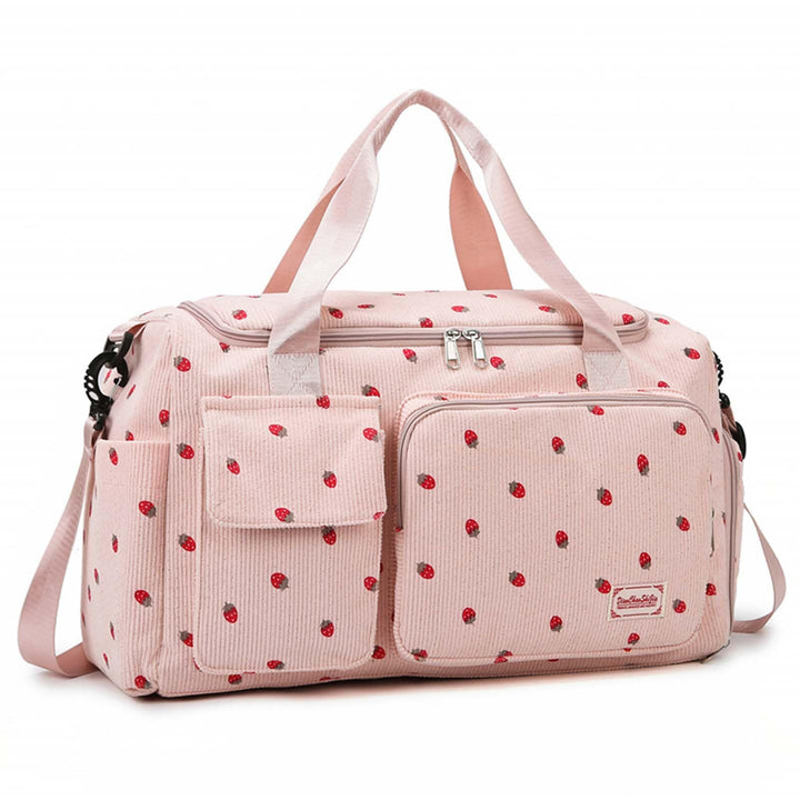 Sporttasche für Damen, Faltbare Reisetasche, Handgepäck, Fitnesstasche, Wochenendtasche mit Schuhfac