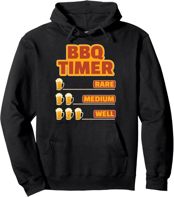 BBQ Timer Grillen Pullover Hoodie
