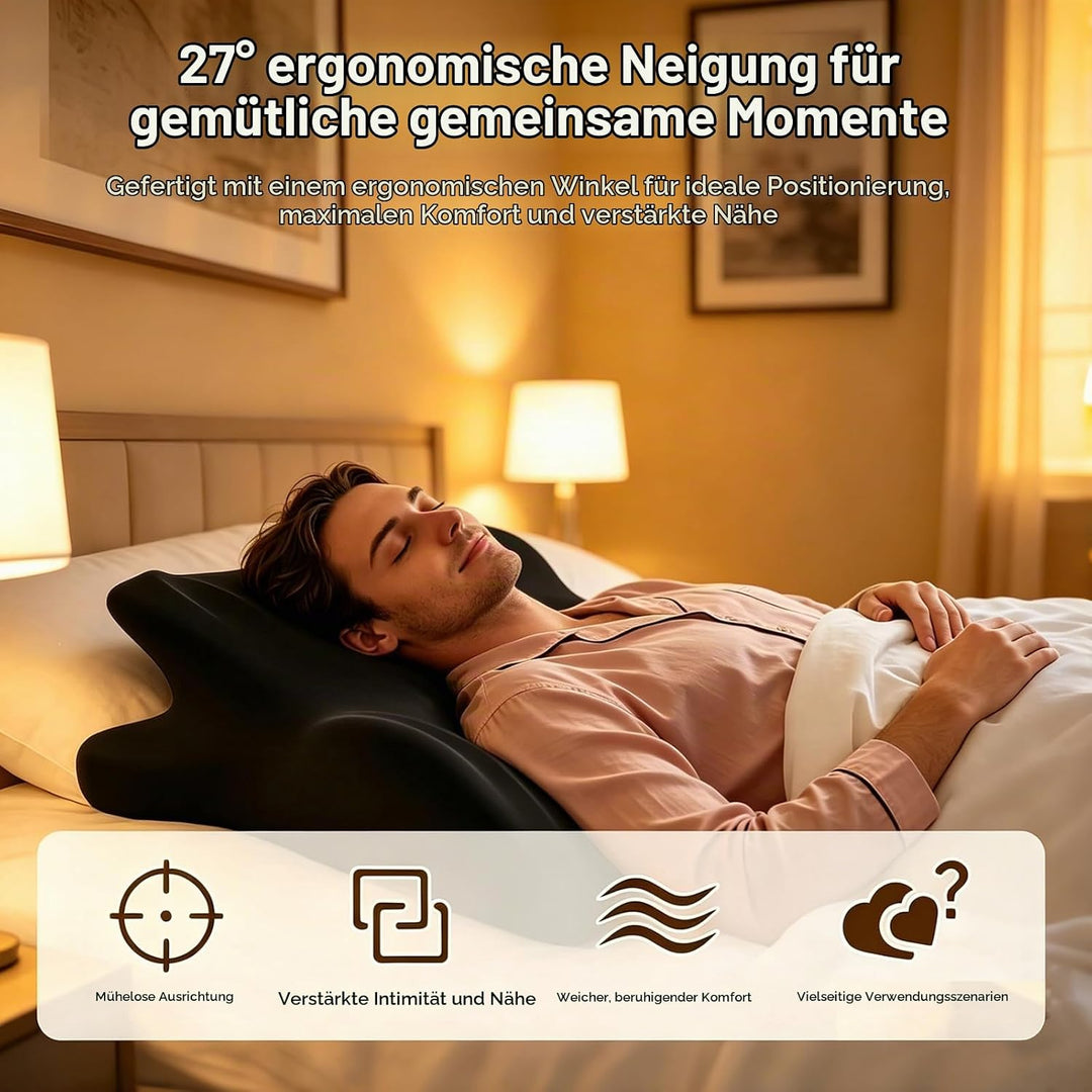 27 ° Paarkissen, Ergonomisches Kissen, Stützkissen für Wirbelsäule und Rücken, Rückenkissen für Mehr
