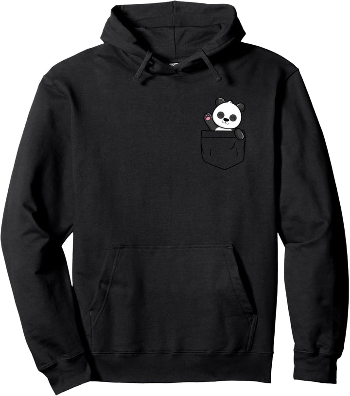 Panda Pocket - Panda Pullover Hoodie