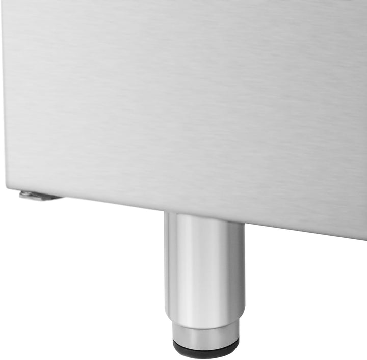 Royal Catering Elektro-Grillplatte mit Unterschrank Pro 730 Series 5,4 kW Grillplatte aus Chromstahl