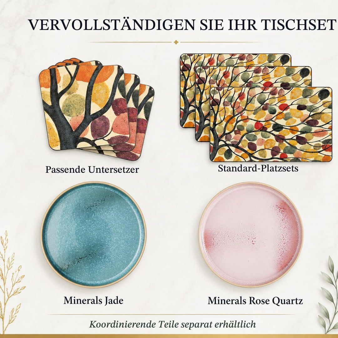 Pimpernel Tischsets, MDF mit Kork-Rückseite, Motiv tanzende Zweige, 16 x 20 Zoll, mehrfarbig, 4er-Se
