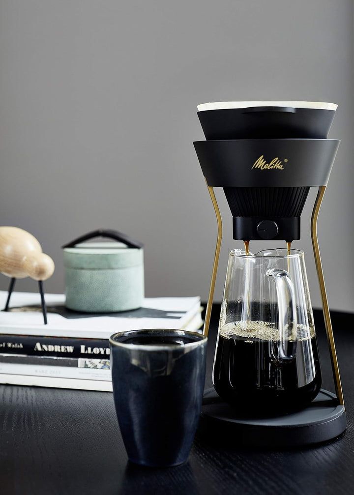 Melitta AMANO Kaffeebereiter, schwarz-gold, Schwarz-gold