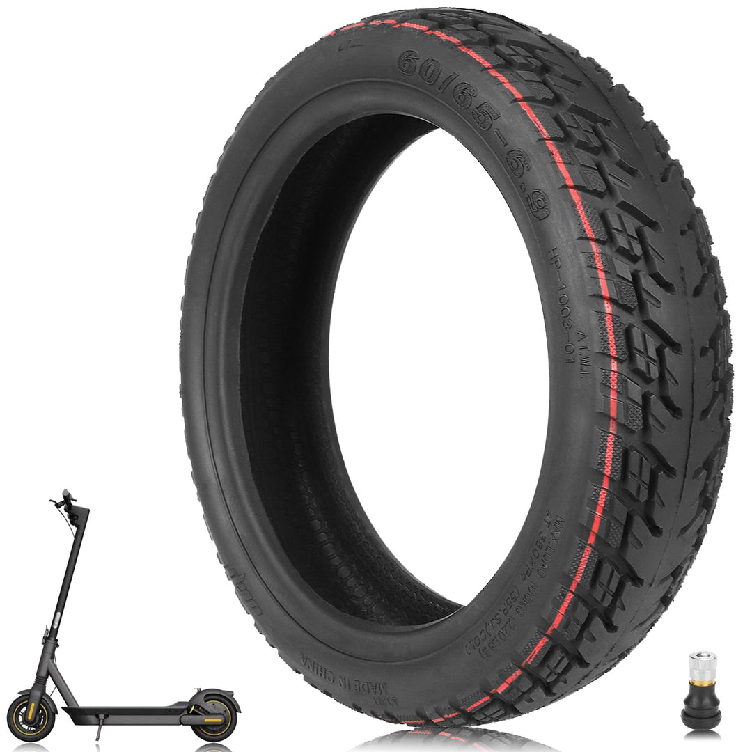 TREFAN 60/65-6,9 Ersatzräder für Ninebot Max G2/G65 Elektroroller 10 Zoll Reifen Tubeless Schlauchlo