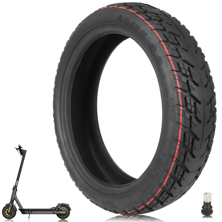 TREFAN 60/65-6,9 Ersatzräder für Ninebot Max G2/G65 Elektroroller 10 Zoll Reifen Tubeless Schlauchlo