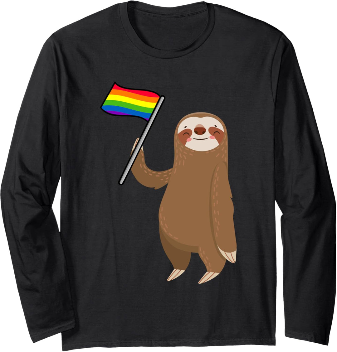 LGBT Faultier LGBTQ Langarmshirt