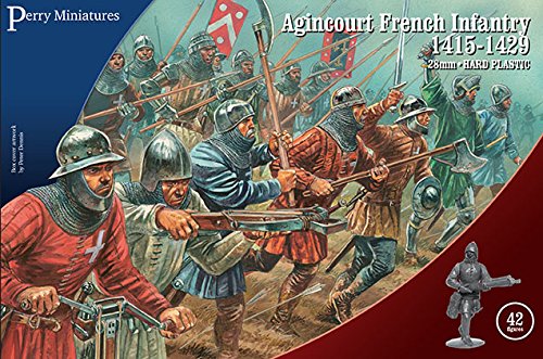 Perry Miniatures - Agincourt French Infantry 1415-29 (42) (28mm scale) AO50