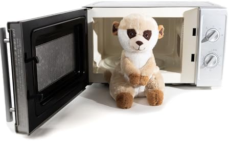 Habibi Plush Wärmestofftier/Wärmekissen zum Erwärmen in der Mikrowelle/Backofen (Erdmännchen), Erdmä