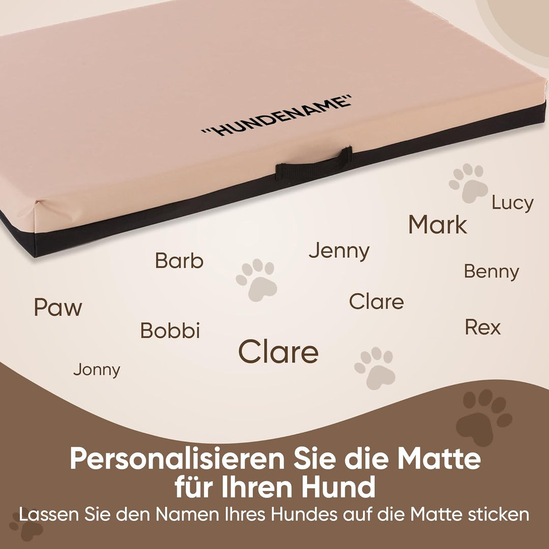 COOL PET Komplett anpassbare Premium-Orthopädische VISCO-Memory-Foam Hundematratze (Grösse, Farbe &amp;