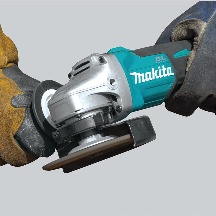 Makita DGA454Z Mini-Schleifmaschine, A, Betrieb mit Lithium-Ionen-Akku, 18 V, 115 mm, BL, nur Maschi