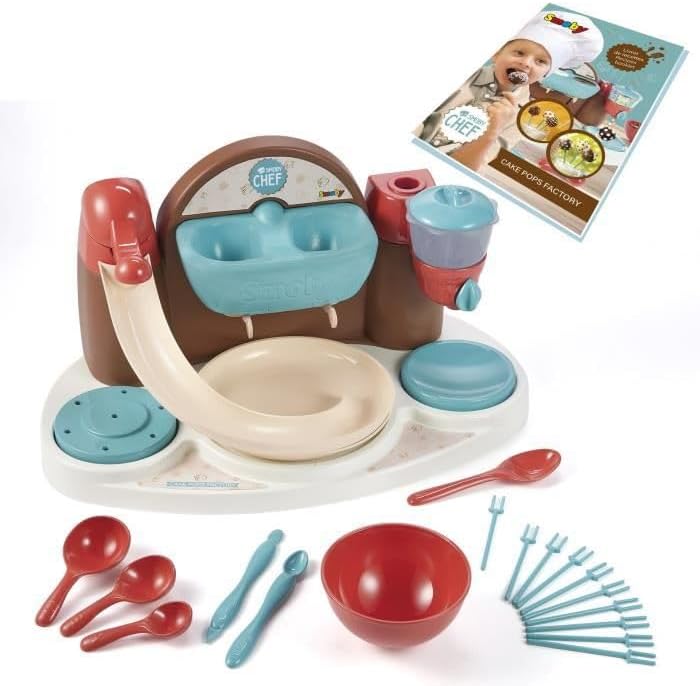 Smoby Chef Cake Pop Bäckerei - Back-Set für Kinder zur Herstellung von Cake-Pops - Back- und Kücheng
