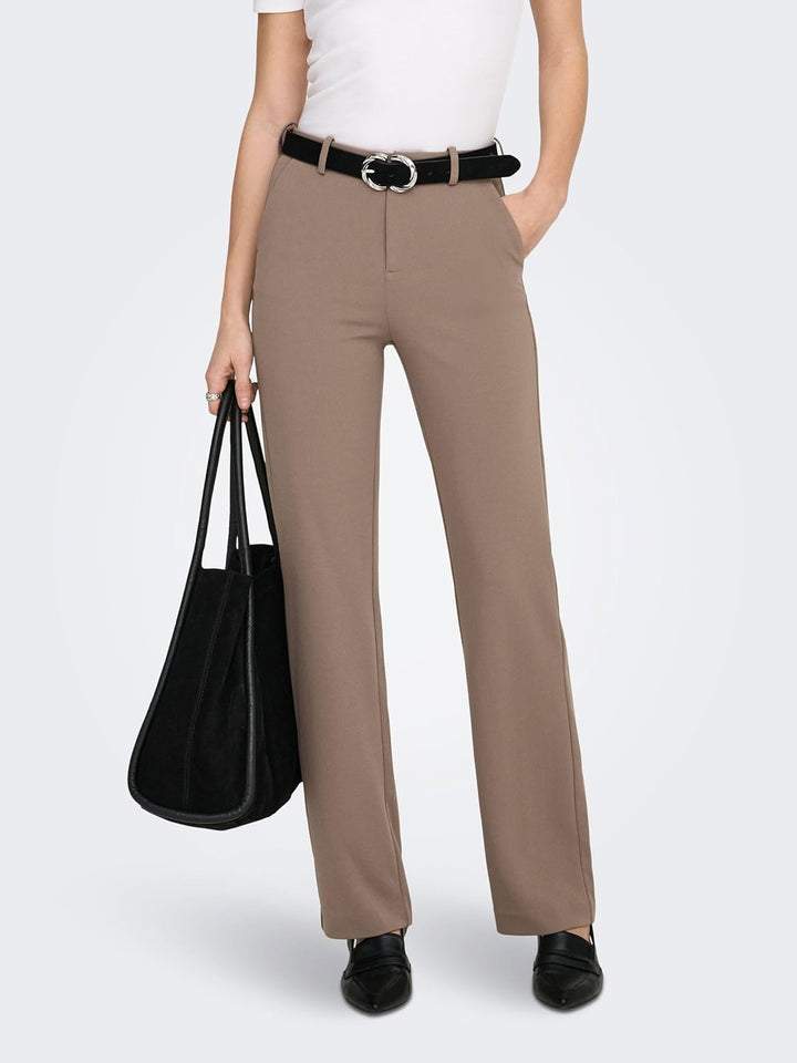 ONLY Female Hose ONLRAFFY-YO Gerade geschnitten Hose XS / 34L Fossil, XS / 34L Fossil
