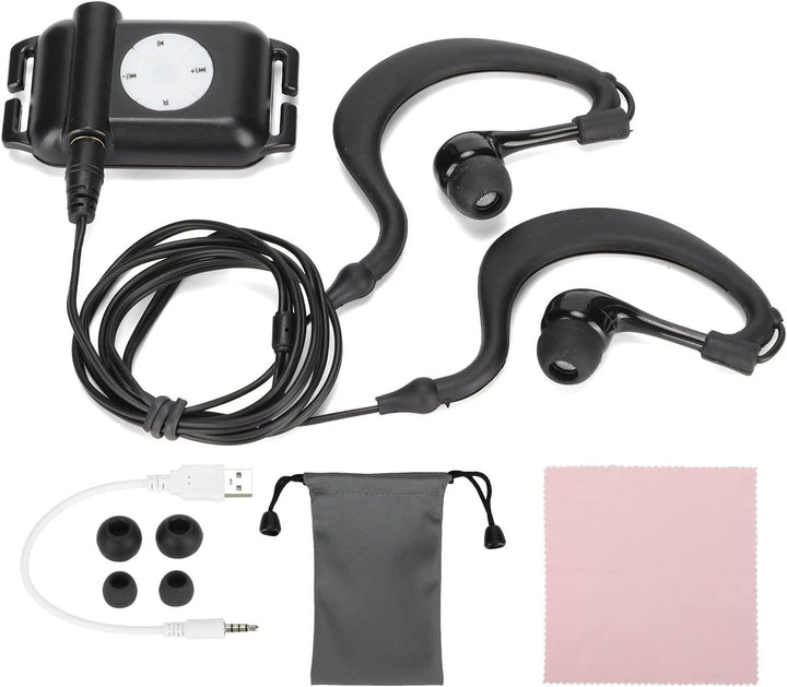 Kopfhörer, Wasserdichter Schwimmer-MP3-Player für Schwimmen, Wassersport, IPx8, USB2.0
