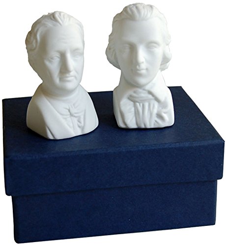 Inkognito Salz- und Pfefferstreuer - Motiv: Salz- und Pfefferstreuer Schiller &amp; Goethe, Anlass:, Kün