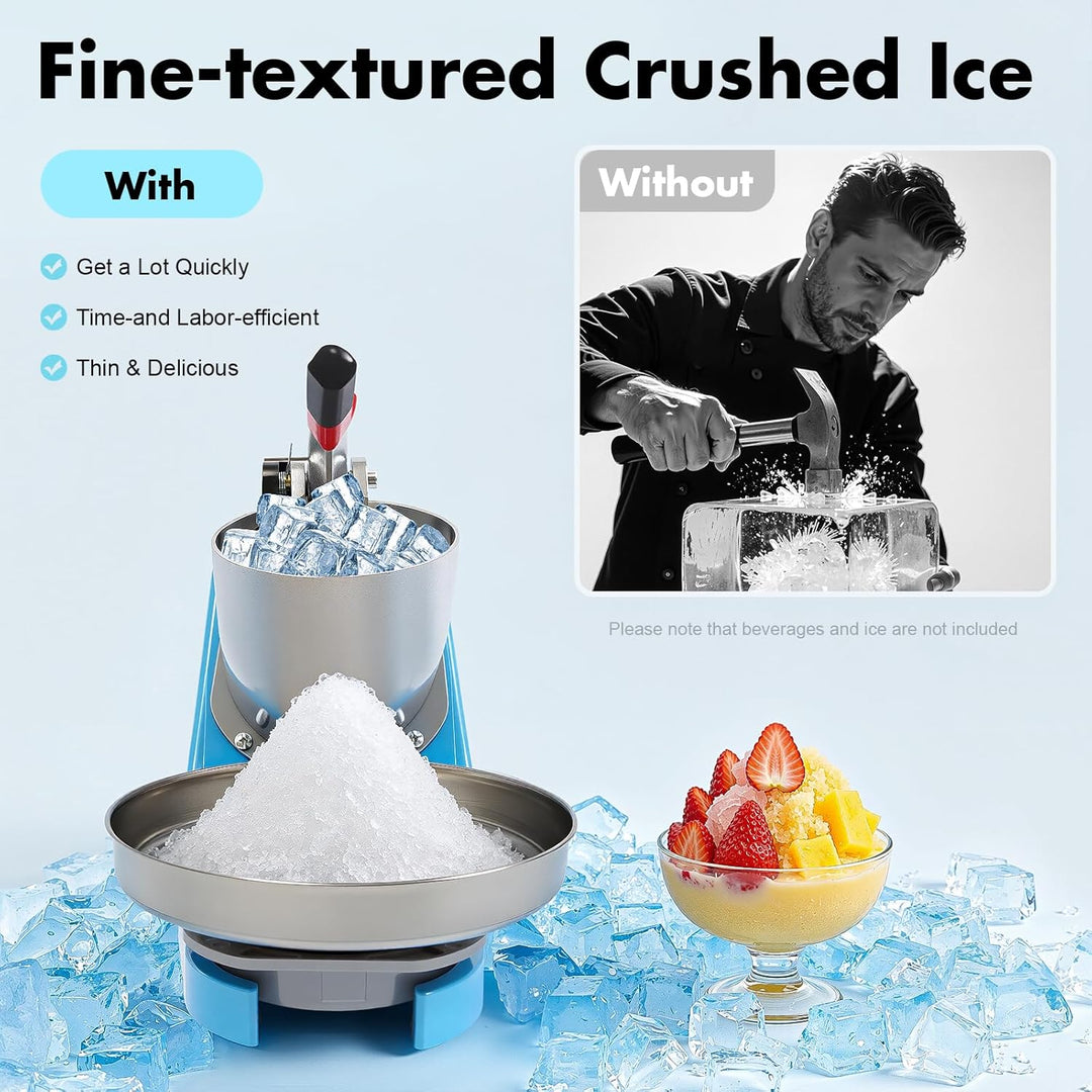 MEHOOSPVN Ice Eisrasierer, Elektrische Eiszerkleinerungsmaschine Eisrasiermaschine Eisrasierer, Schn