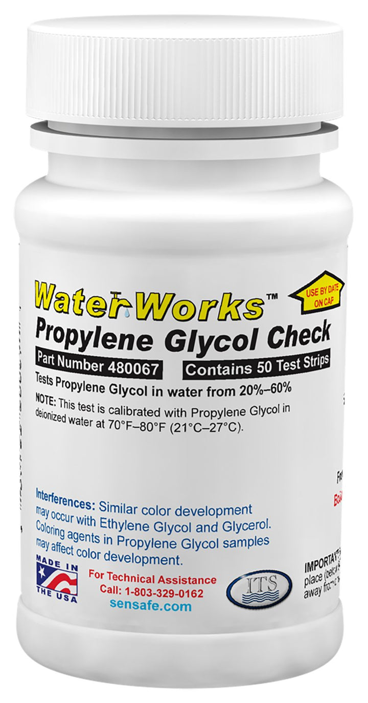 Industrial Test Systems 480067 Waterworks Propylen Glycol Check Teststreifen