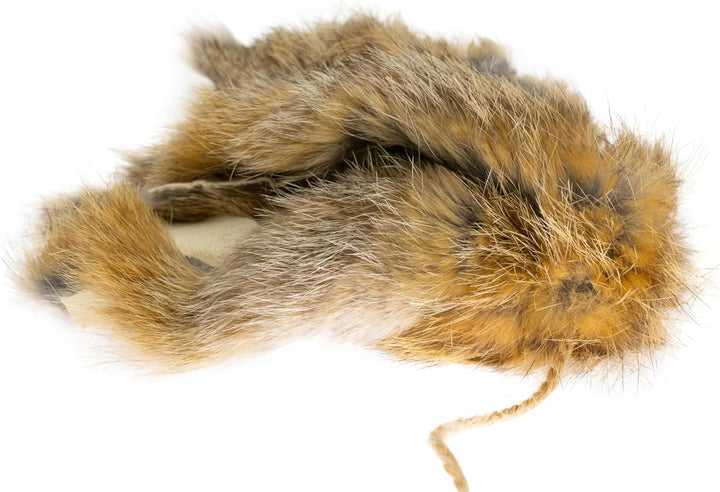 Katzenspielzeug - Katzenangel mit Fransen aus Hasenfell und Holzstab – Ideal für interaktive Spielei