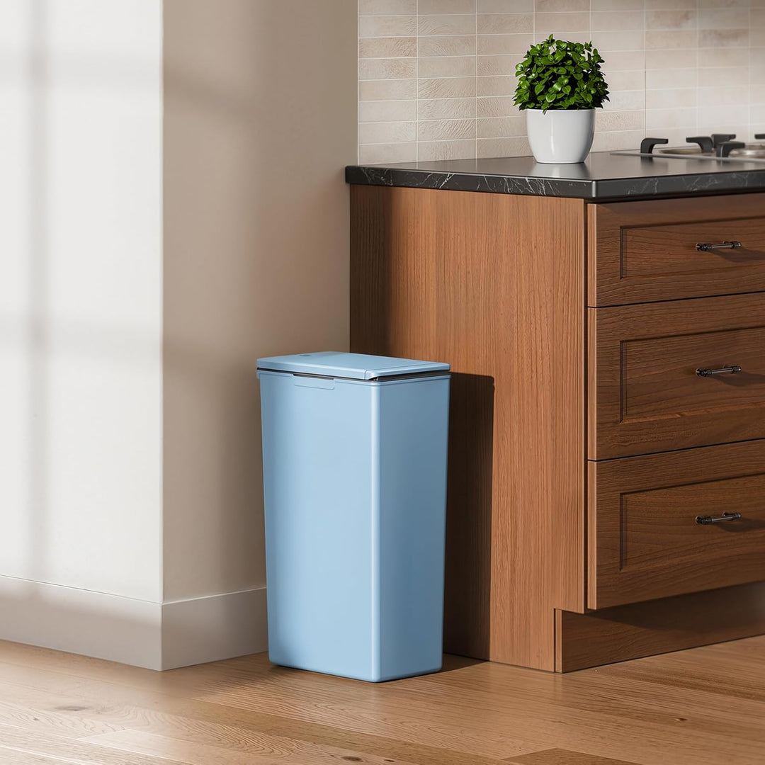 EKO Morandi Touch Recycling-Mülleimer, Titanblau, 30 Liter blau 30L, blau 30L