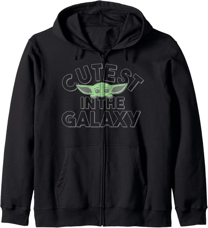 Star Wars Mandalorian The Child Colored Cutest Text Kapuzenjacke