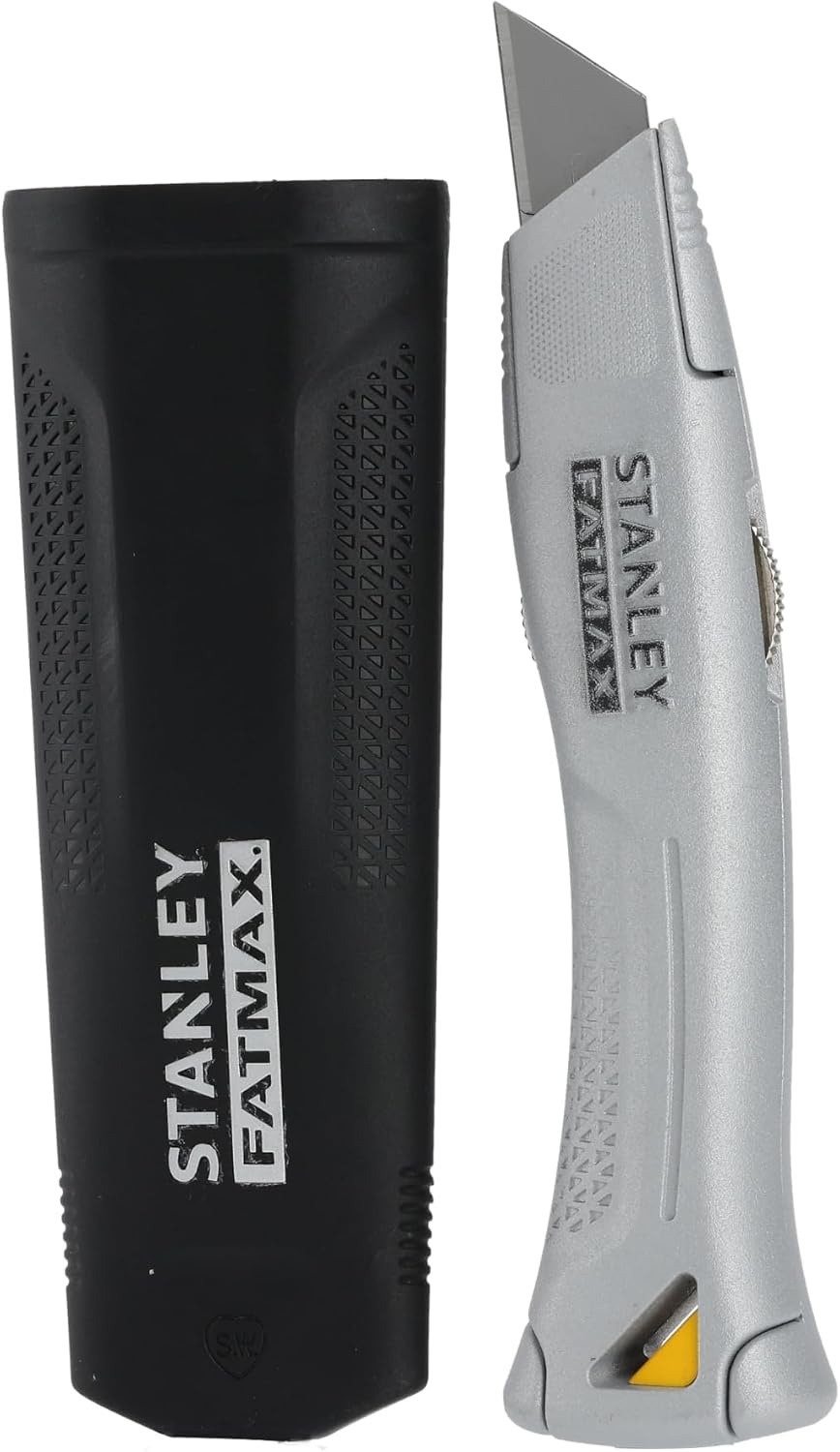 STANLEY FATMAX Universalmesser mit feststehender Klinge (mit magnetischem Klingenfach, Klingenhalter