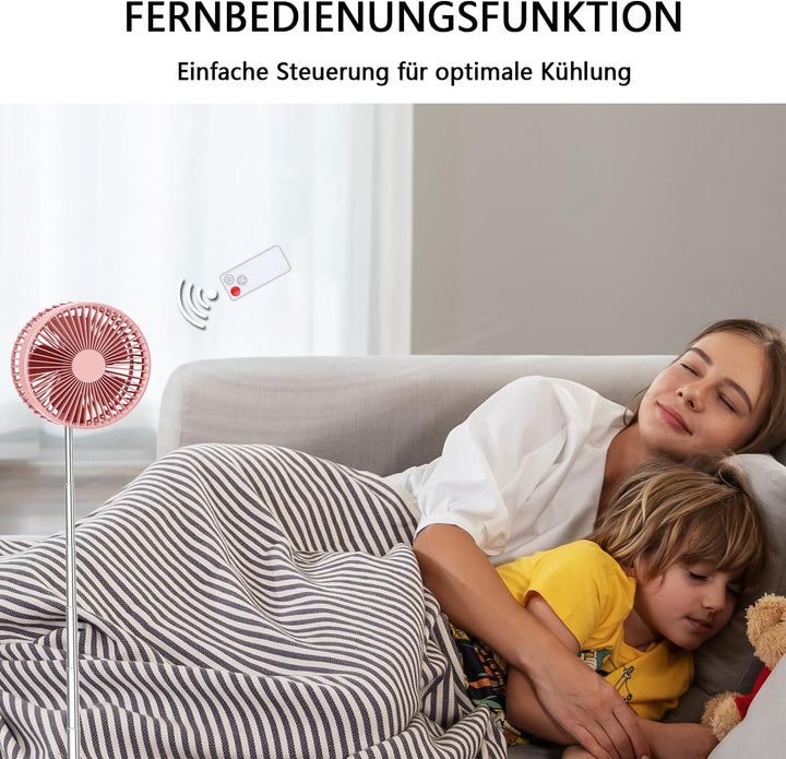 UNITEDTIME Schreibtisch- und Tischventilator, Luftzirkulator-Ventilator, tragbar, Reiseventilator, b