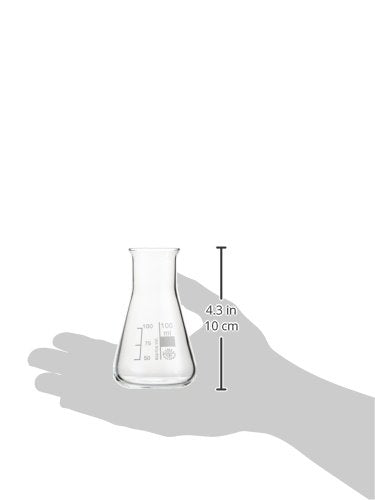neoLab E-1068 Erlenmeyer-Kolben Weithals, 100 mL Simax (10-er Pack)