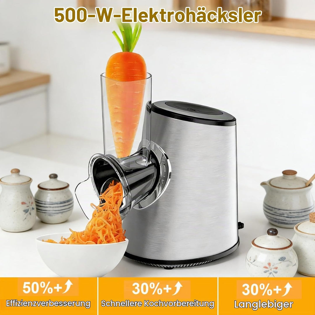 5-in-1 Gemüseschneider Elektrisch, 500W Elektrischer Gemüseschneider