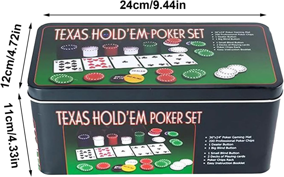 Poker-Chips, 200 Stück, Texas Hold&