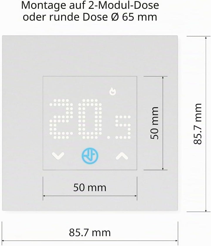 finder Einbau-Thermostat 110…230 V AC, Typ 1T.T1
