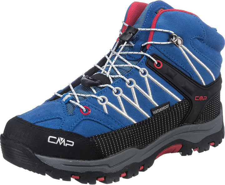 CMP Kids Rigel Mid Shoe Wp Trekking-&amp; Wanderschuhe, Cobalto Stone Fire, 29 EU