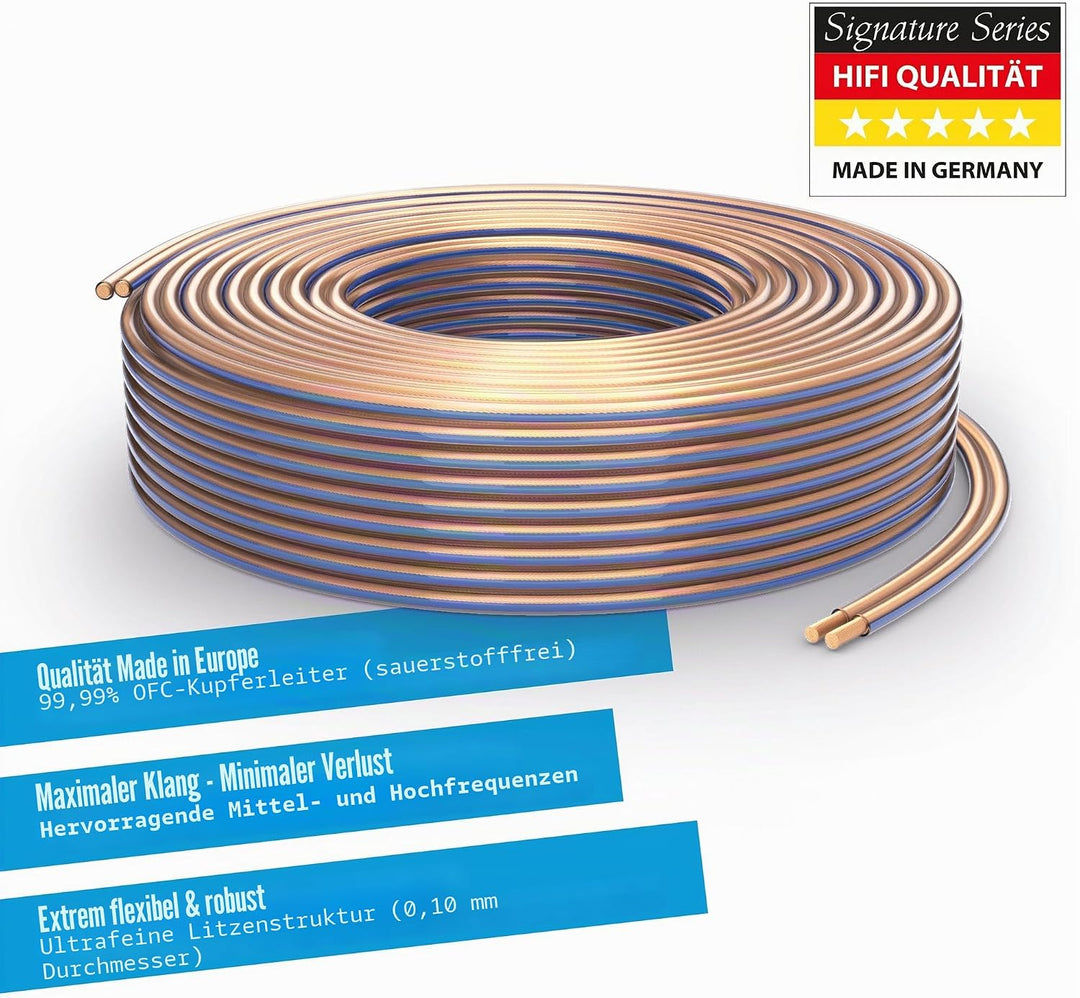 PureLink Lautsprecherkabel OFC 2 x 4,00mm² (0,10mm), 20,0m, transparent 20,0m 2 x 4,00mm² (0,10mm) t
