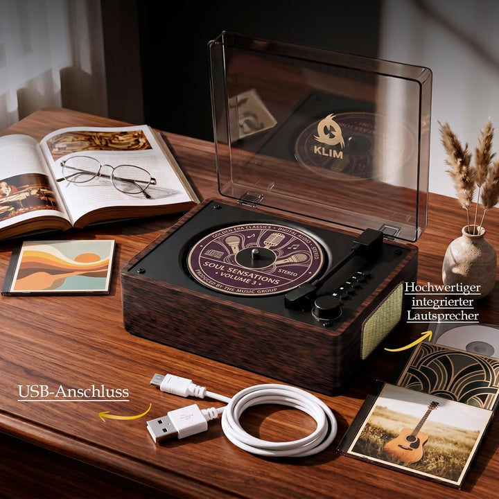 Heritage CD Player mit Bluetooth Lautsprecher