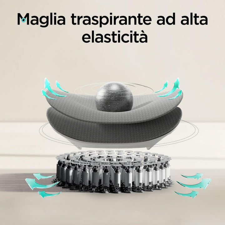 Hbada E3 Pro Ergonomischer Bürostuhl mit 3-Zonen dynamischer Lendenwirbelstütze, 4D verstellbare Kop