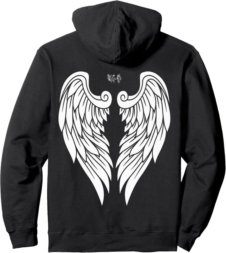 Zurück Engel White Wings Pullover Hoodie