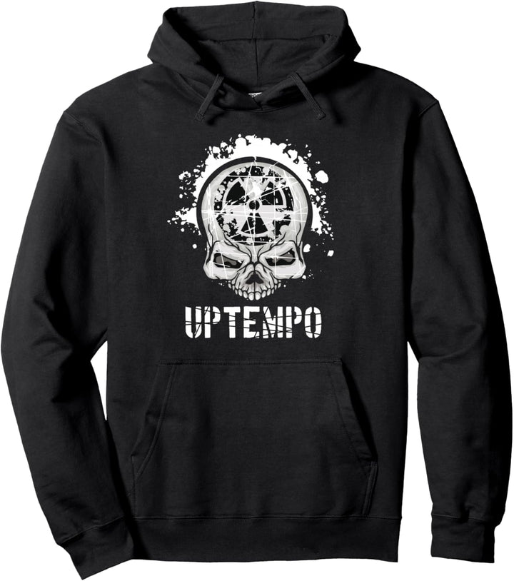 Radioaktiv Uptempo Hardcore Totenkopf - Speedcore, Festival Pullover Hoodie