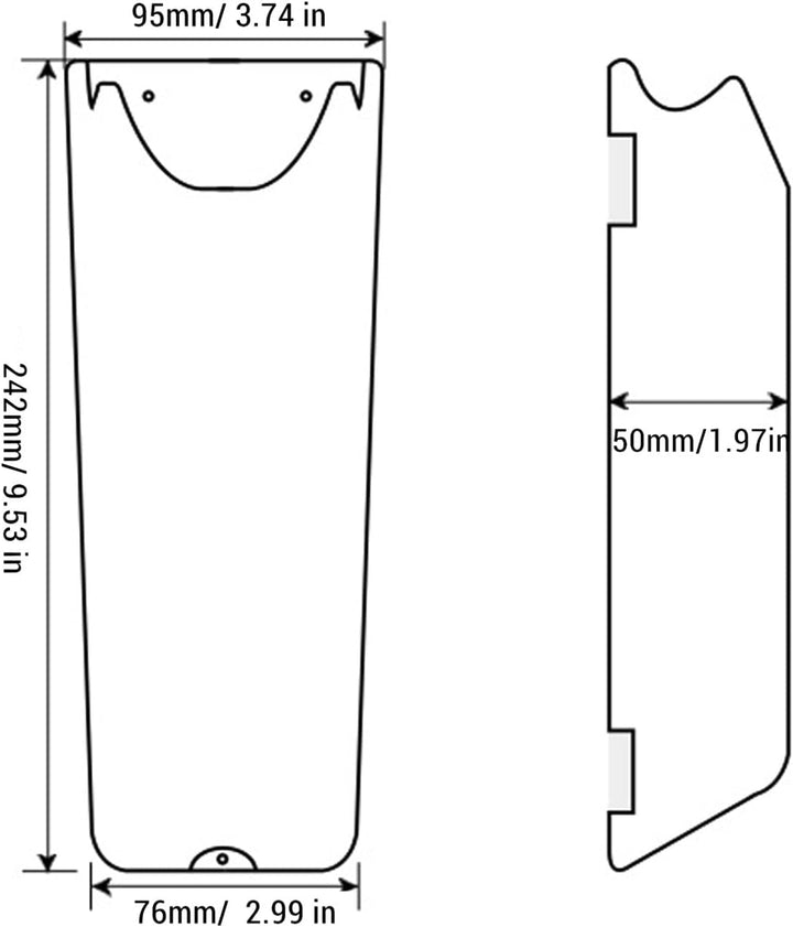 Marine PVC Winch Griffhalter mit wasserdichte Tasche | Flexible Bootswindenlagerungslösung | Schwarz