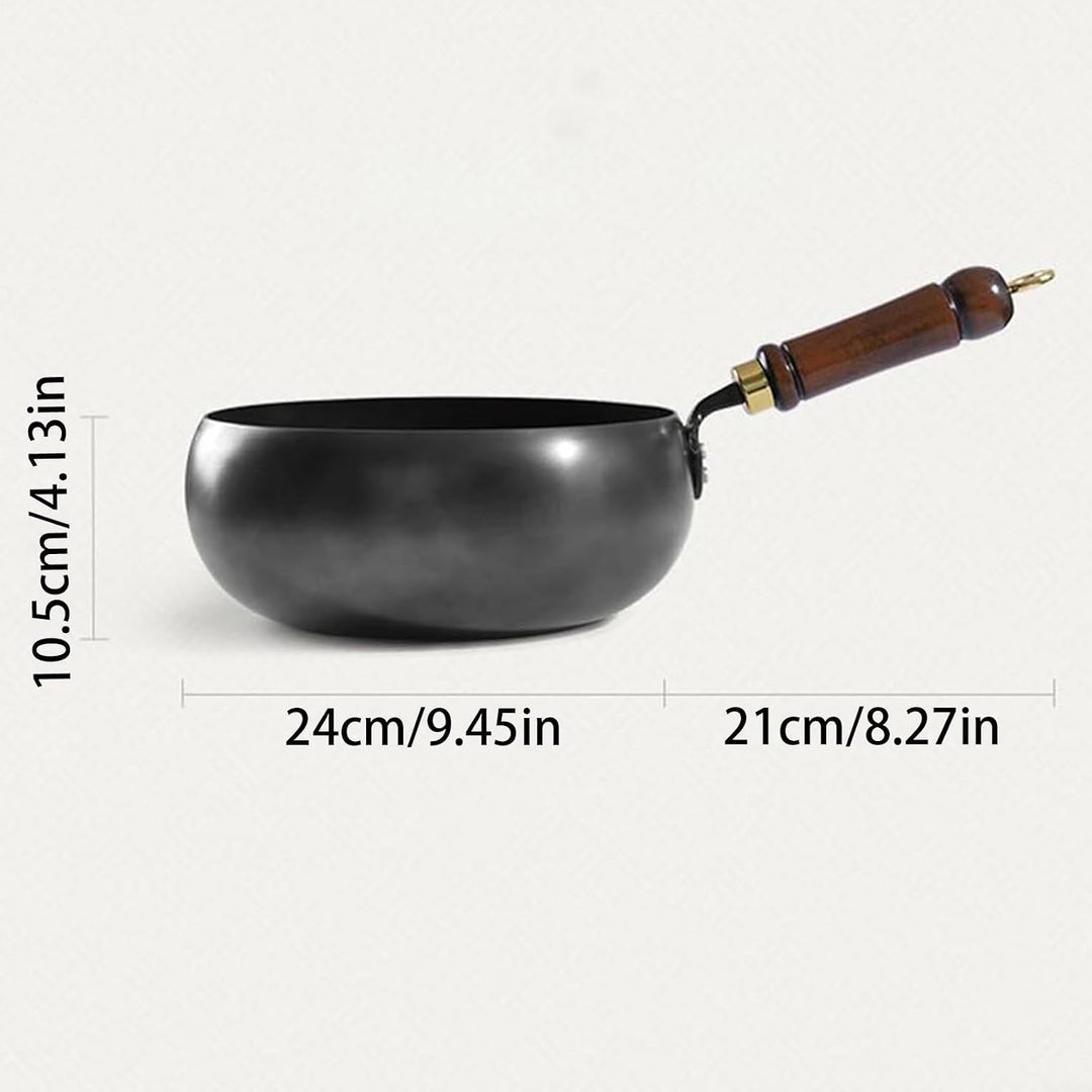 Generisch Handmade Chinese Cast Iron Wok, Eisenpfanne, Frying Pan, Hand Forged Pot, Non-Stick Pan Wi